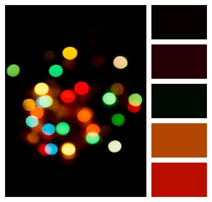 New Year Bokeh Colors Image
